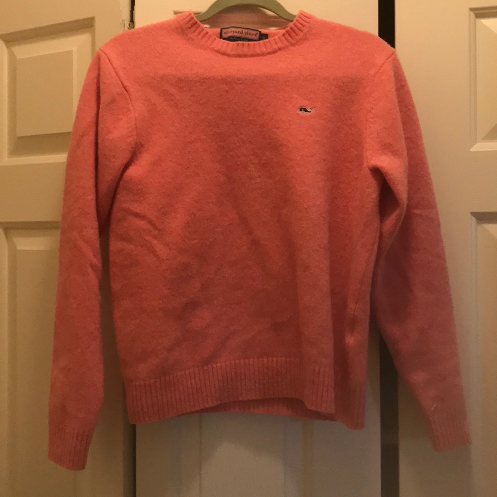 Pink Vineyard Vines Lambswool Sweater (Small)